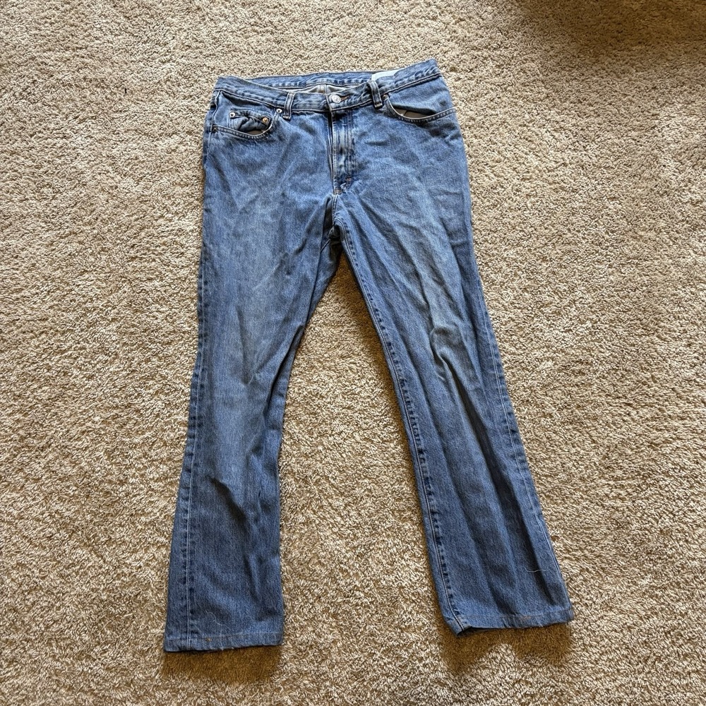 Polo Ralph Lauren Classic Fit Jeans men's 32x27 Regular Wash Leather‎ Patch
